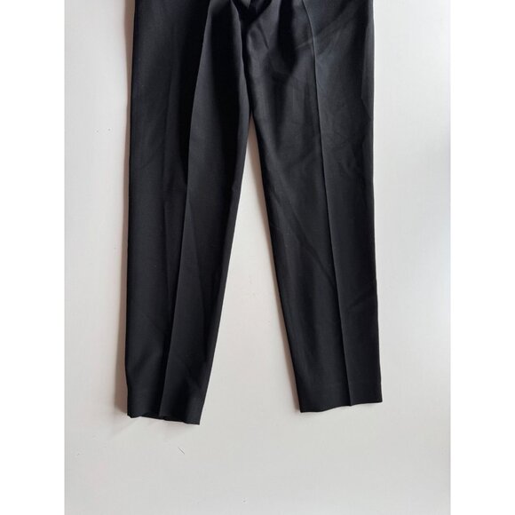 HELMUT LANG Black Smoking Wool Tapered Stovepipe Trousers Pants, Size 2 - Picture 9 of 14